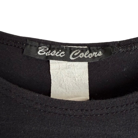 4/$25 Basic Colors Black White Color Block Bubble Hem Dress Knee Length Girls 16 - Picture 7 of 7